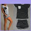 Women Sexy Short Sleeve Sportwear Top Pants Tacksuit Sets Jumpsuit T-shirt In Premium Cotton