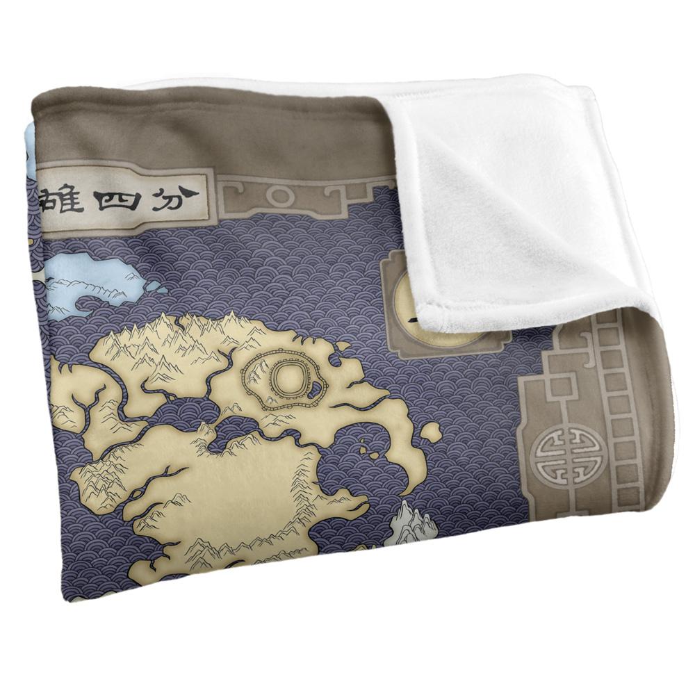 Avatar: The Last Airbender Silky Map Supersoft Blanket