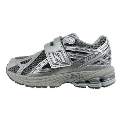 Nb 1906R Pu Fabric Trendy Versatile Low-Top Running Shoes Kids Sneaker Silver PV1906EH