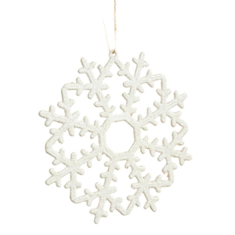 Weiße Kunststoff-Weihnachtsbaumdekorationen Bruchsichere Weihnachtskugeln Hängedekoration für Feiertagsbaumschmuck