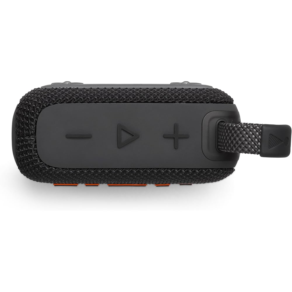 JBL GO4 Bluetooth Speaker with USB-C Charging, IP67 Dustproof and Waterproof Rating, App Compatible, Passive Radiator, Portable, Black (JBLGO4BLK)