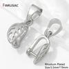 14/18K Gold Plated Brass Pendant Bails Clasps,Bailes For Jewelry,Leaf Shape Pendant Holder Bail For DIY Jewelry Making Findings