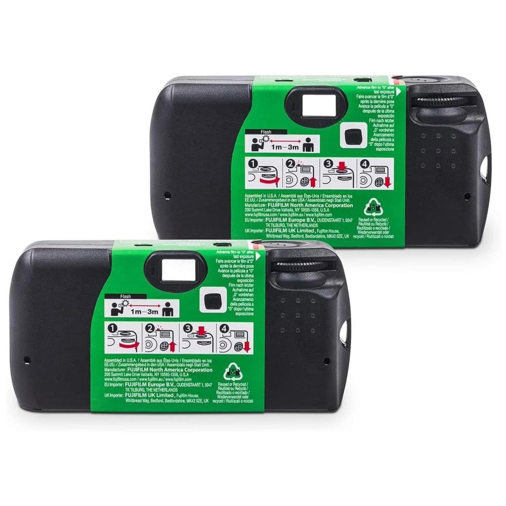 Fujifilm QuickSnap Flash 400 Disposable 35mm Camera 2 Pack