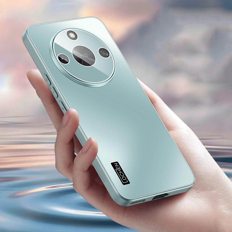 For Honor X60 X50 X40 X60i Pro 5G Dazzle Plating PC Shell Camera Full Cover With Lens Film Super Anti drop Silica gel Edge Anti-slip Case Protector