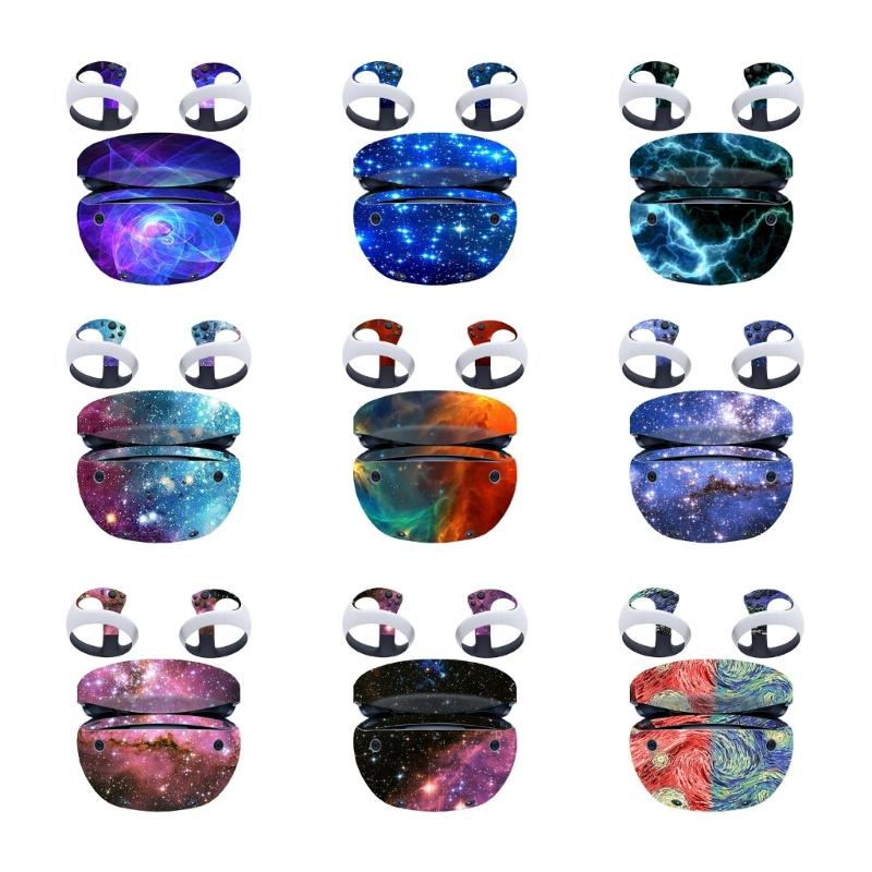 Skin Sticker for PS-5 VR2 Headset Controller PVC Decal Multi-Color Wrap Cover Protective Film Quest2 Accessories Decals