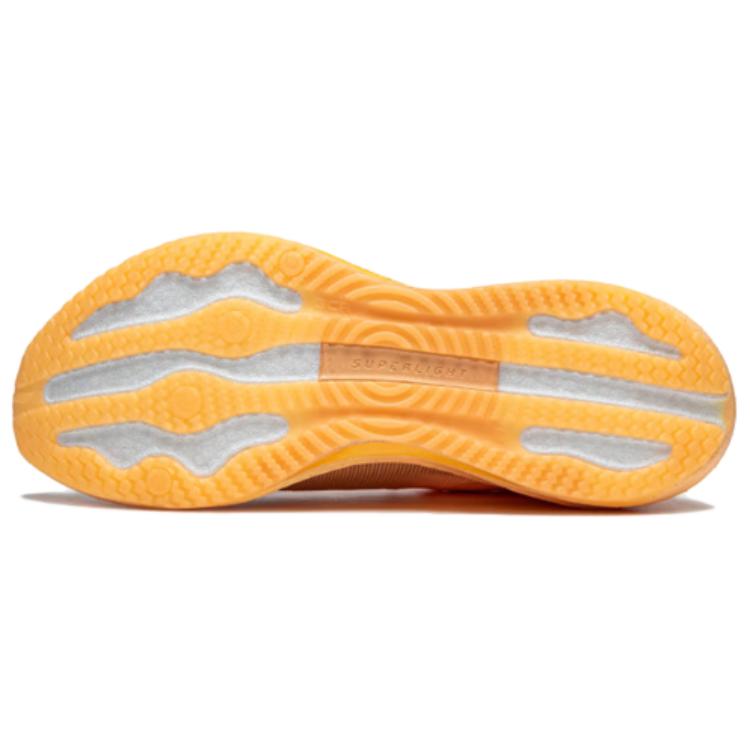 Li Ning Super Light 21 Fabric Slip Resistant Abrasion Resistant Low Top Running Shoes Women's Orange ARBU002-45