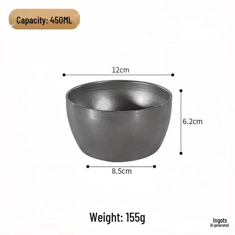 ZISIZ 304 Stainless Steel Double-Layer Anti-Scald Bowl