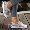 Fashion Hollow Mesh Breathable Sneakers for Women 2025 Summer Lightweight Slip On Sports Shoes Woman Plus Size Fashion Platform Sneakers