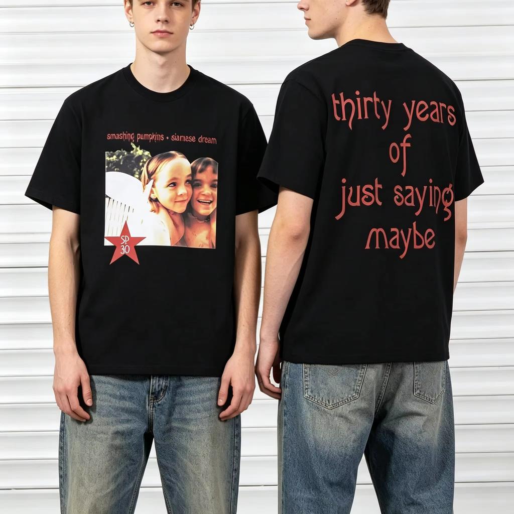 Siamese Dream Smashing Pumpkins Rock Band Grafica Top Estivi Unisex T-shirt Unisex Top a Manica Corta Unisex Magliette in Cotone
