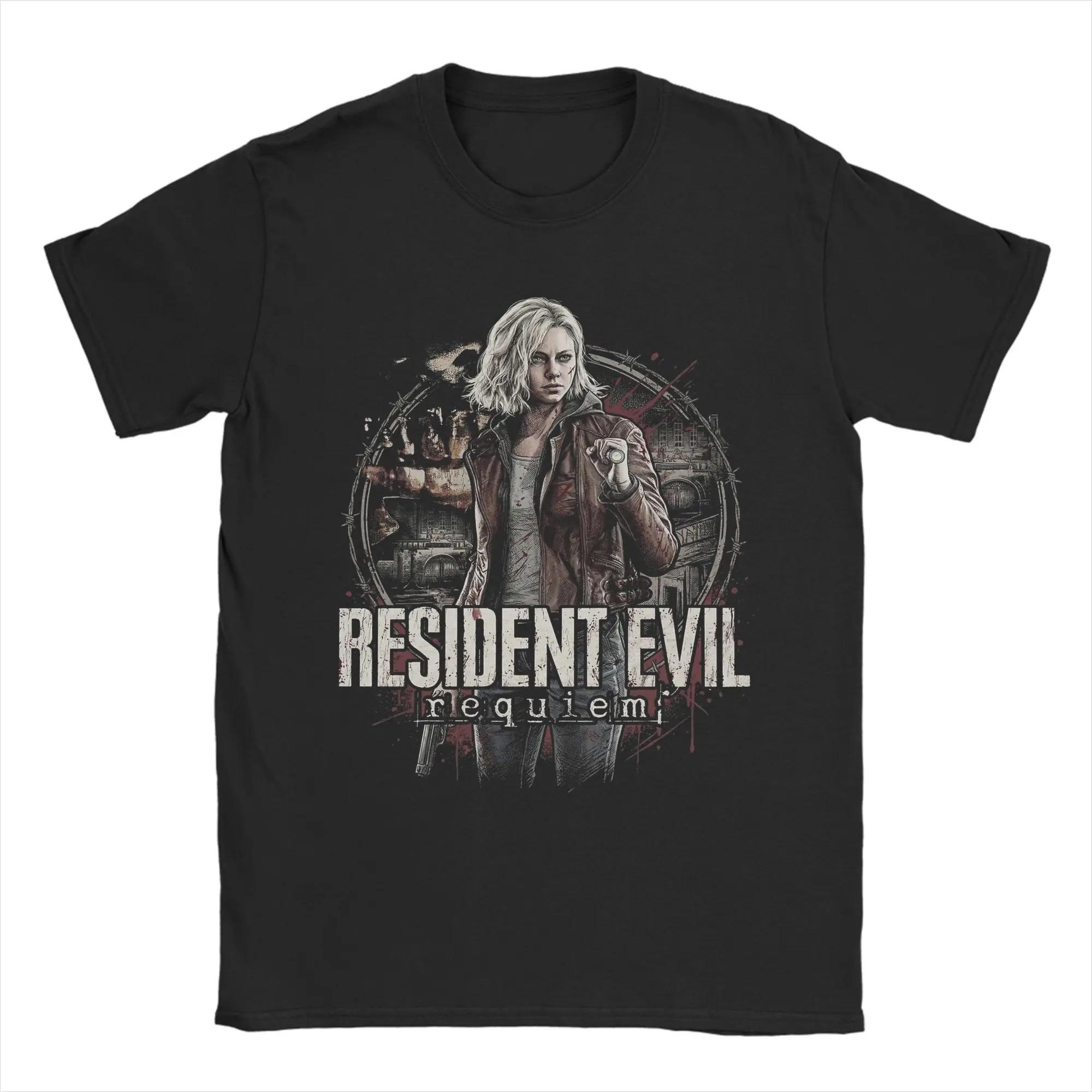 

Футболка Resident Evil Requiem Клер Редфілд, Унісекс Вуличний одяг для фанатів ігор, Повсякденний топ зі 100% бавовни з коротким рукавом M