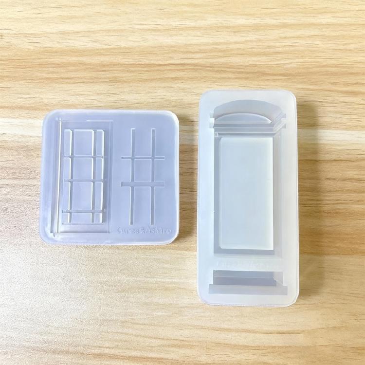 Wiederverwendbare Silikon-Bastelform Telefonzellen-Form für Dekorationsartikel Harzprojekte und reibungslose Entformungserfahrung