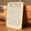 1 Piece of Retro Tin Motivational Wall Plaque, a Wall Decoration with Life Philosophy, Suitable for Home, Study, and Office Use.