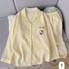 Women's Cloud Cotton Long Sleeve Pajamas - Sweet Cartoon Design for Spring & Autumn, Versatile for Home or Out