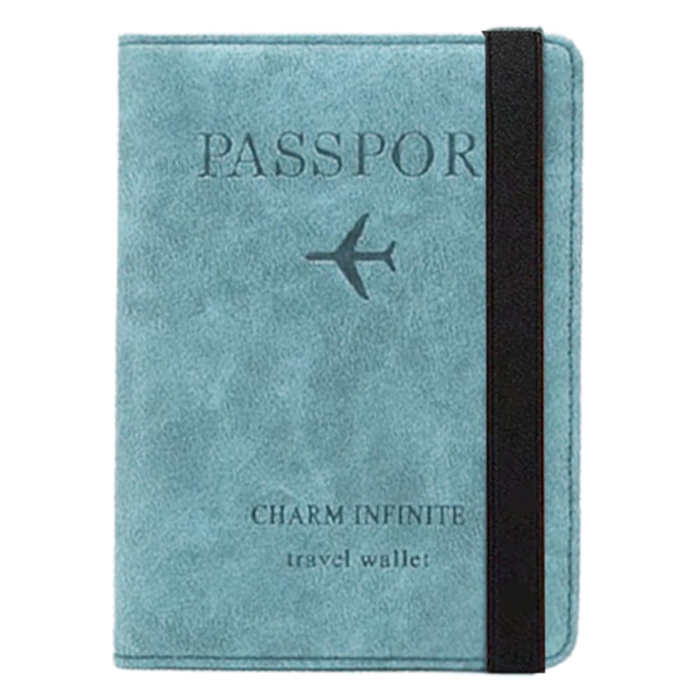 Passport Skimming Multifunctional Storage Travel Card Domestic and International Travel Business Blue or Pink 15cm x Case, Prevention, Cover, Holder,