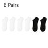 6 Pairs of Summer Sweat-absorbing Thin Breathable Short Socks Mesh Socks Female Summer Thin Bamboo Fibre Socks Women's Models
