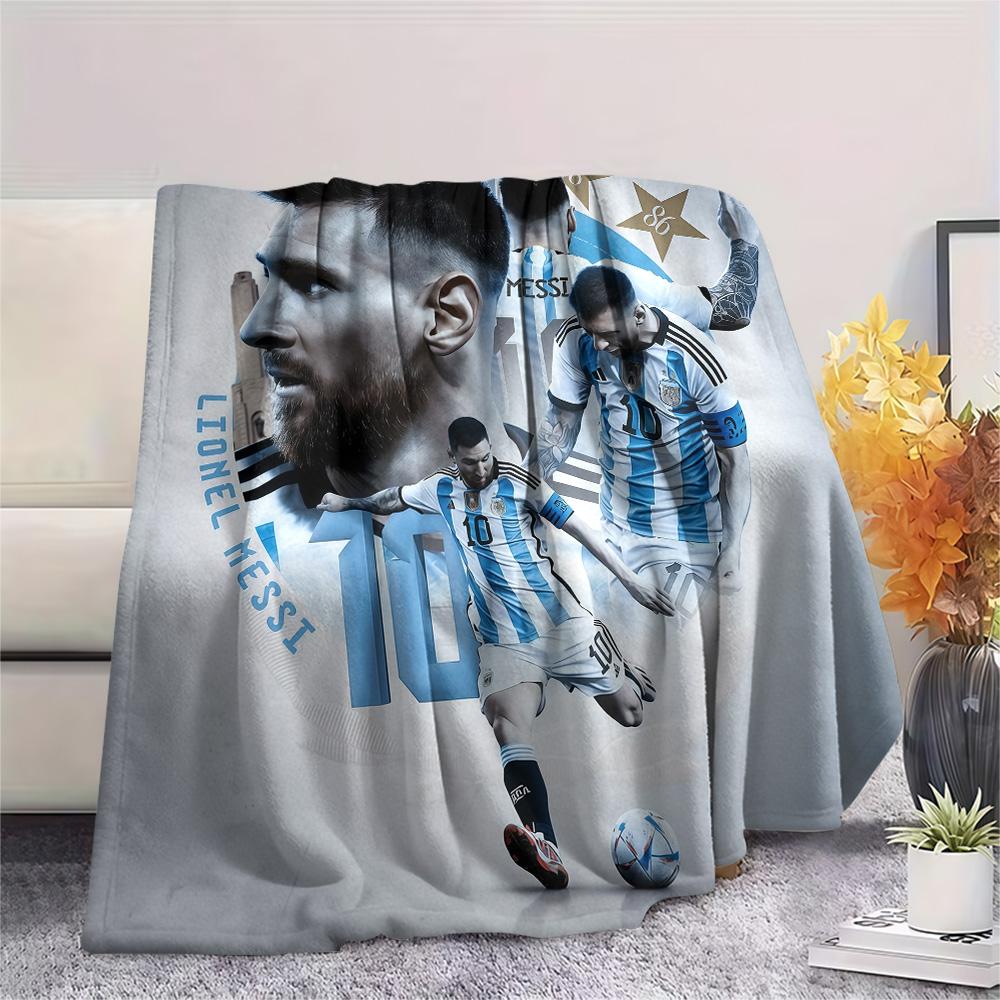 Lionel Messi Flannel Blanket, High quality Comfortable for All Seasons, Home Decor, Warmth and Comfort