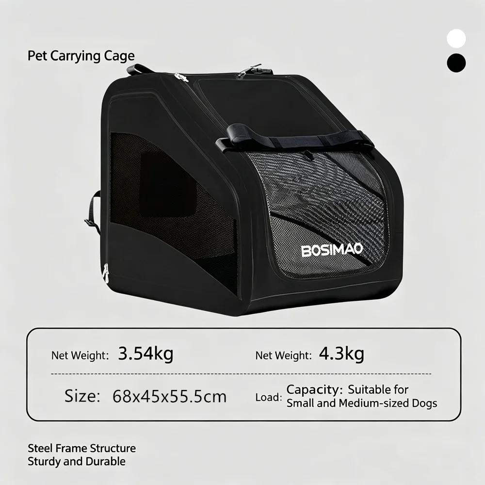Collapsible Soft Sided Dog Crate Heavy Duty Metal Frame Portable Travel Kennel for Small Medium Large Dogs Indoor Outdoor Use