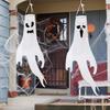 Halloween Decor Ghost Hanging LED Light Up Wind Tube Ornament for Party Scene Decoration Spooky Props Haunted House Decorations