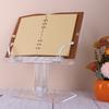Acrylic Desktop Holder 180° Rotation Liftable Adjustable Swivel Tablet Stand Transparent for iPad Cookbook Textbook Magazine