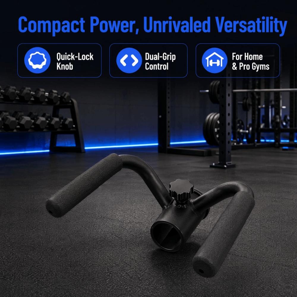 Verstellbarer Landmine Rudergriff Eisen Ruderstange Griff Tragbarer T-Bar Aufsatz Krafttraining