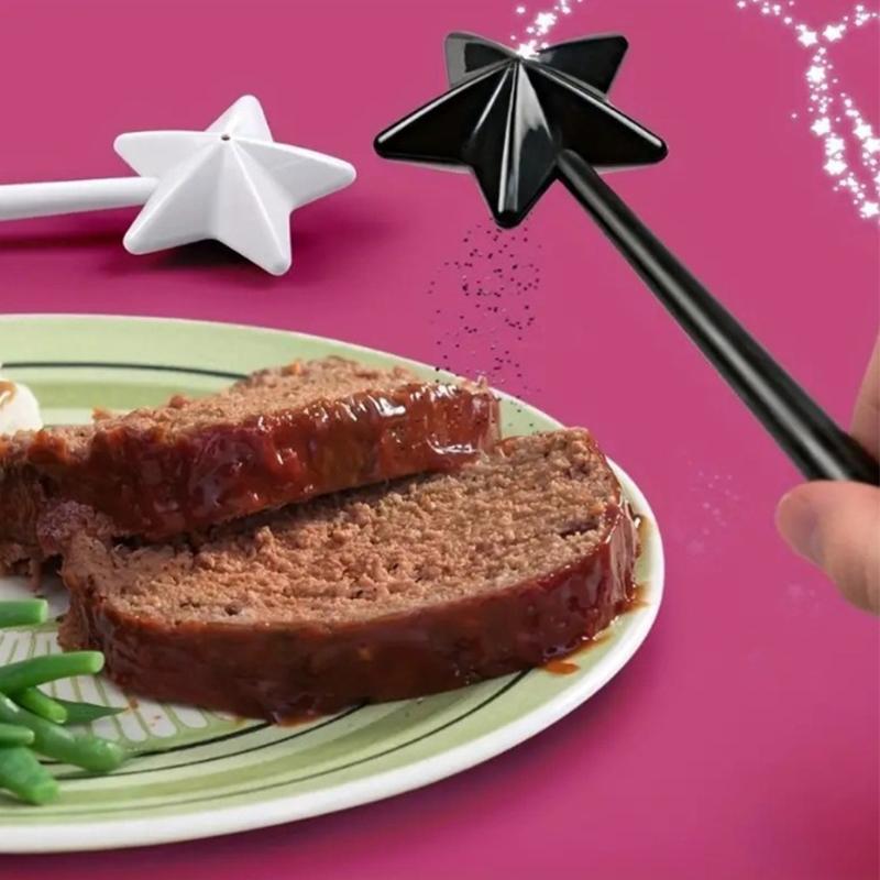 Solička Pepřenka Doplňovatelná Kouzelná Hůlka Hvězda Dávkovač Koření Kořenka Kuchyňské Jídelní BBQ Potřeby Kořenka