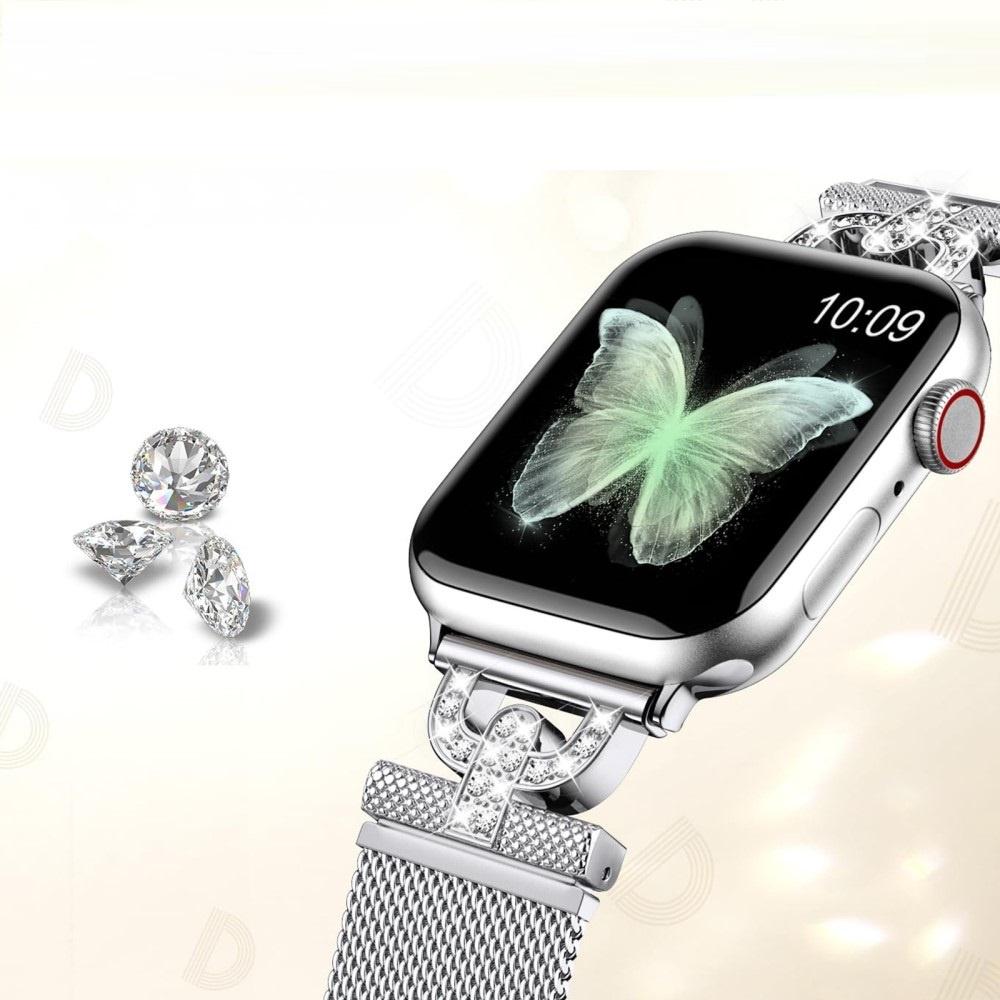 Bracelet for Apple Watch 1/2/3/4/5/6/7/8/9/10/11/SE Ultra 1/2/3 42/44/45/46/49mm, Silver