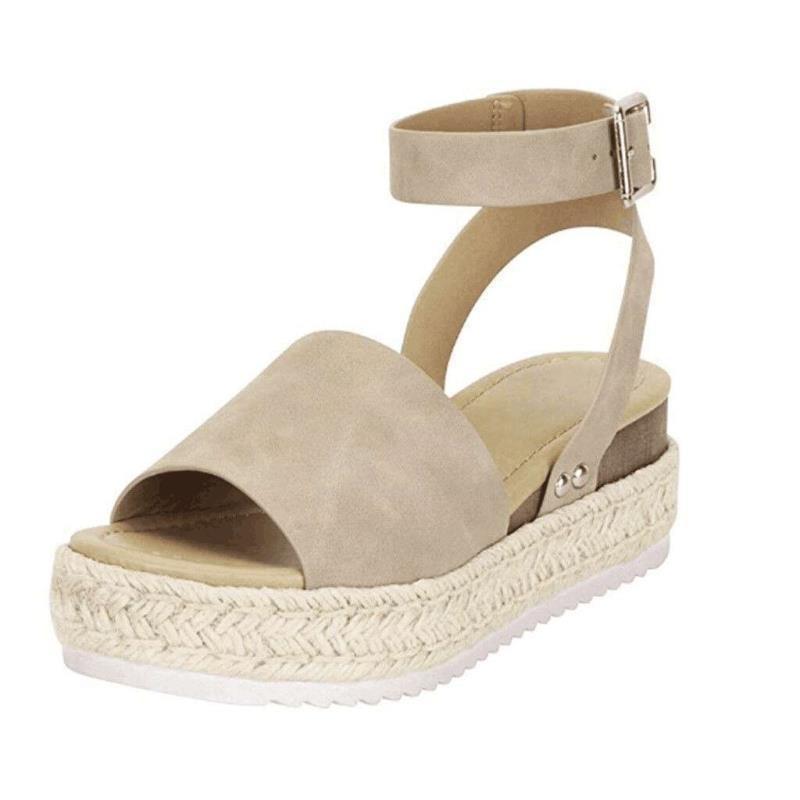 New Women's Shoes Hemp Rope Wedge Heel Light Bottom Fish Mouth Sandals Women