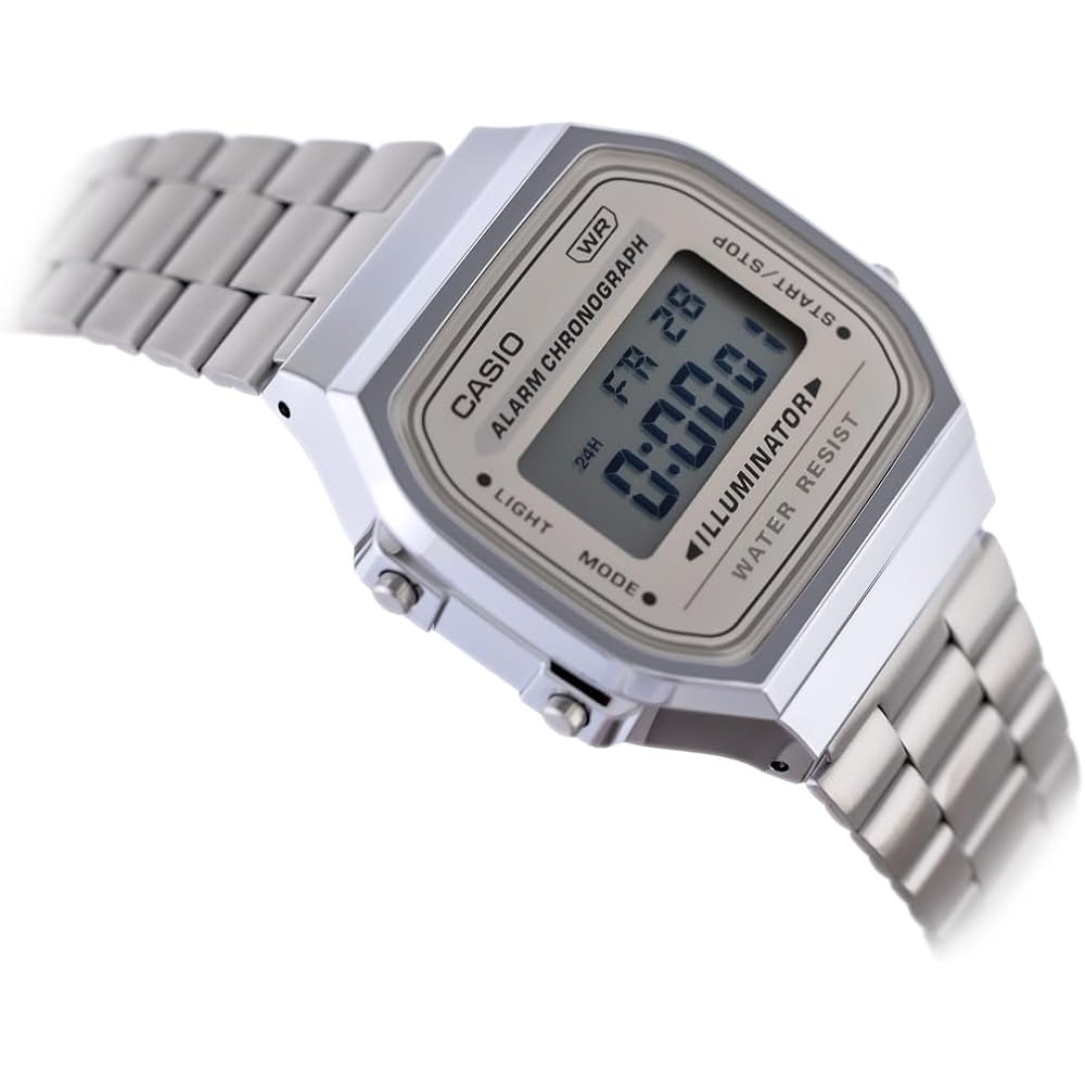 Casio Unisex Adult Quartz Watch Beige Bracelet