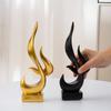 1Pcs Modern Flame Creative Ornaments Home Living Room Office Desktop Wine Cabinet TV Resin Crafts Atmosphere