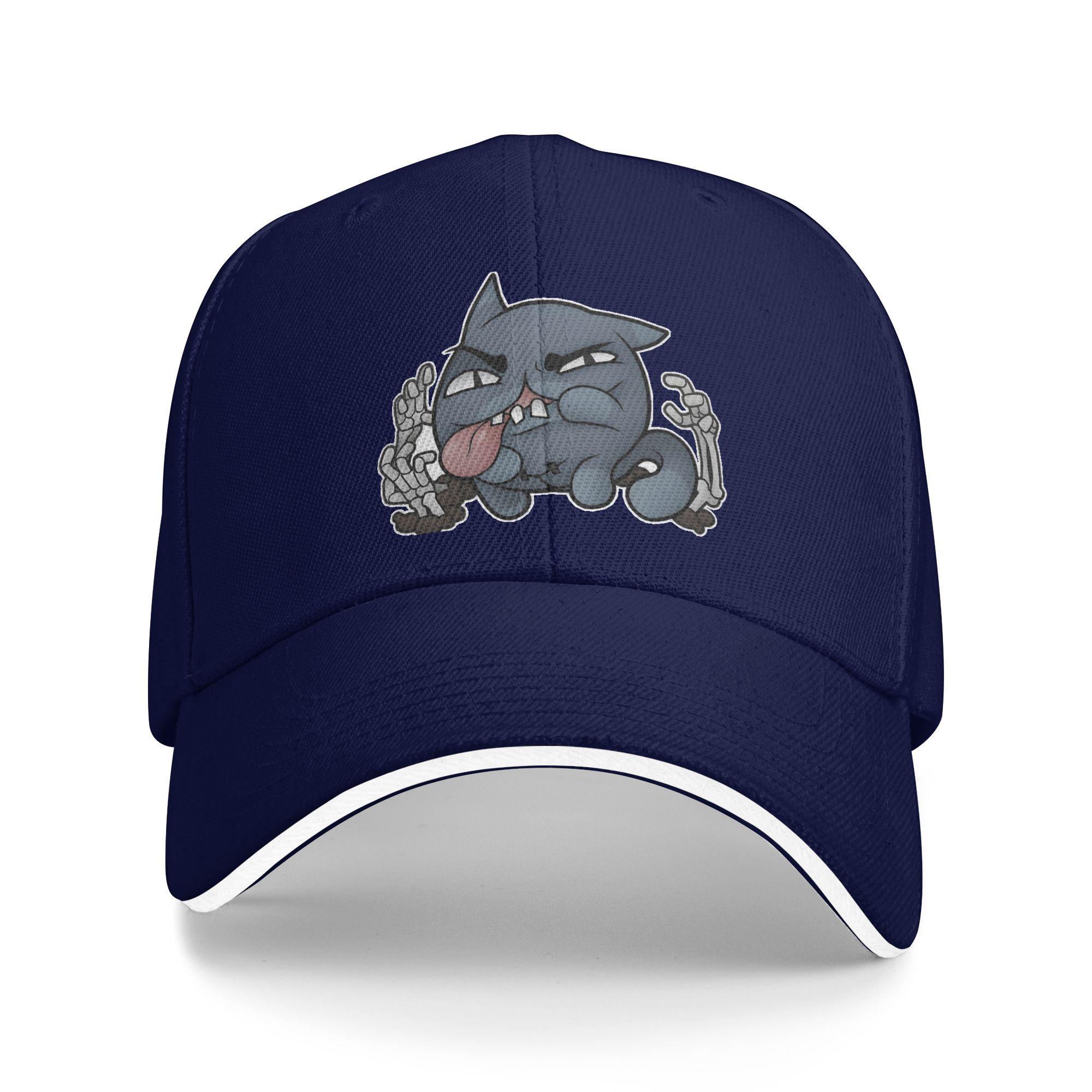 

Dybbuk Mewgenics Baseball Cap Fashion Sandwich Hats Unisex Adjustable Hats Cap Fishing One Size темно-синього кольору
