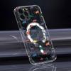 Cartoon Dinosaurs Cute Phone Case For iPhone 17 16 15 14 13 12 Pro Max Plus With Magnetic Crystal Clear Case Wireless Charge