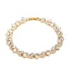 Colorful Crystal Gemstone Bracelet Zinc Zinc Alloy Fashion Jewelry Zircon Cross Hand Chain  Dinner Parties
