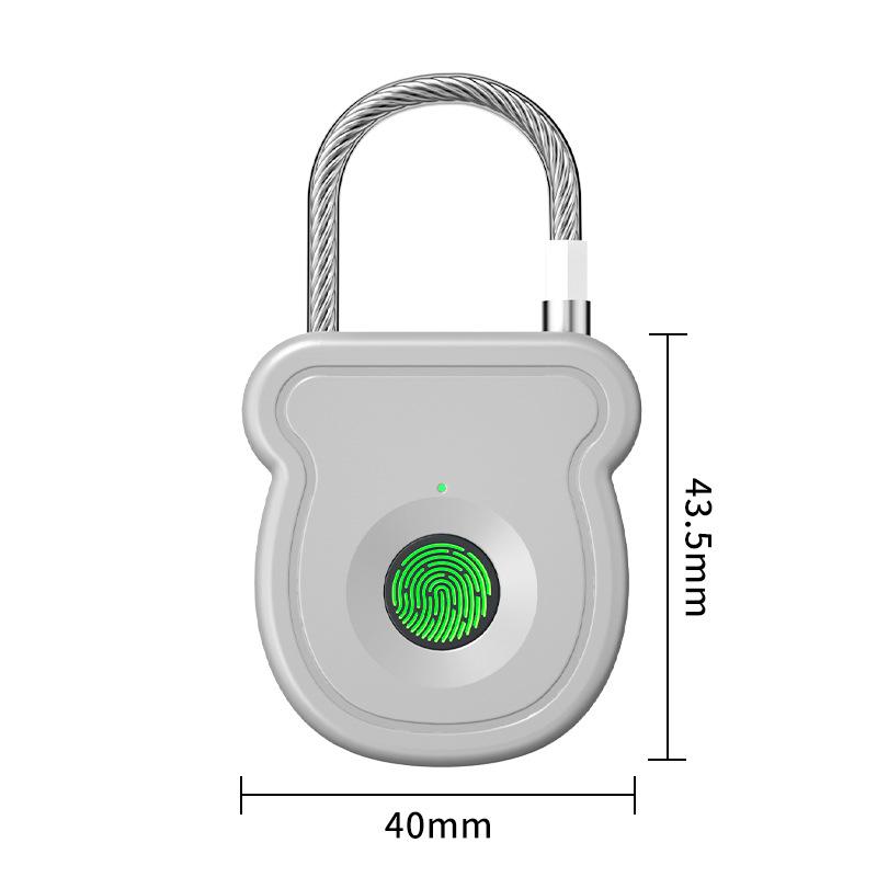 Smart Fingerprint Padlock for Luggage, Home, Cabinet, Gym, and Apartment Security.