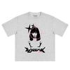 Harajuku Oversized Womens Clothing Face Graphic Y2k Tee Aesthetic Cotton Short Sleeve Tshirt Korean Fashion Streetwear Top Goth