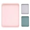 Rectangular Serving Tray Anti Slip Scratch Resistant Plastic Food Serving Tray Non-slip Heat-resistant No Fading Heightened Edge