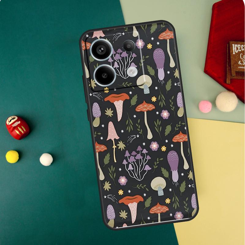 Trippy Mushroom Case For Redmi Note 13 Pro Plus 9 10 11 12 Pro 10S 11S 12S Redmi 13C 10A 9C 10C 12C Cover
