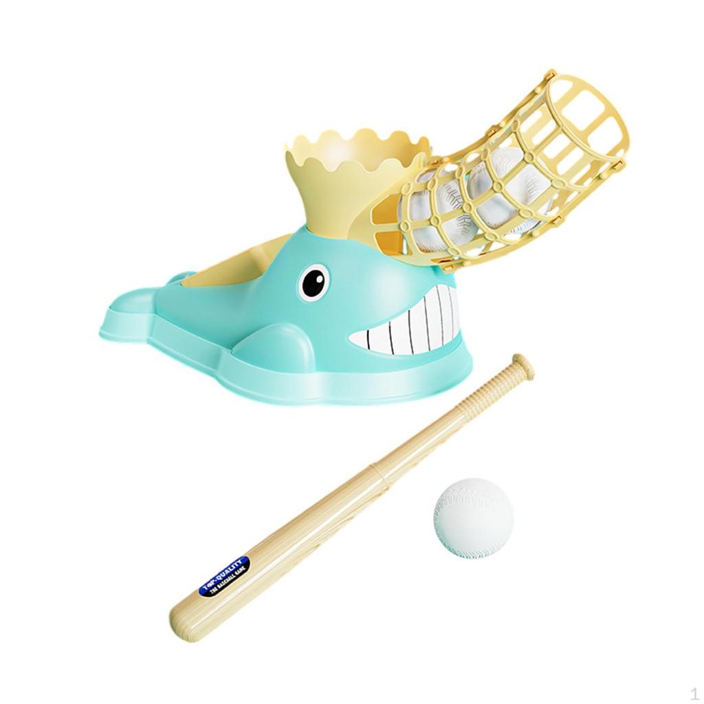 Kids Pitching Machine Baseball Set Cute Ejection Practice for Outdoor