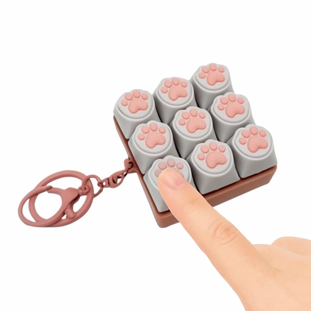 9Keys Keyboard Clicker Toy DIY Keyboard Clicker Toy Relaxing Finger Keyboard Cap  Pass Time