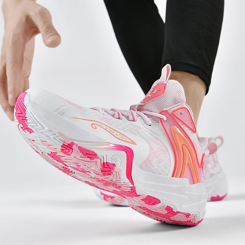 Mandarin duck basketball shoes men's and women's actual boots mesh cement floor indoor and outdoor student youth training sports shoes