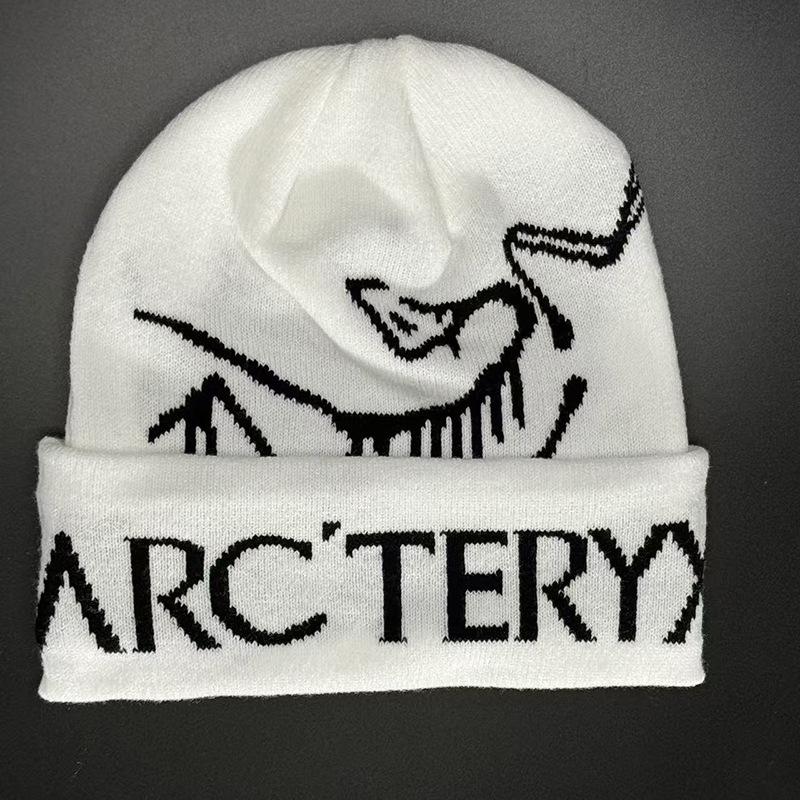 Mei Letter knitted hat, European and American autumn and winter dinosaur pattern thermal pullover hat