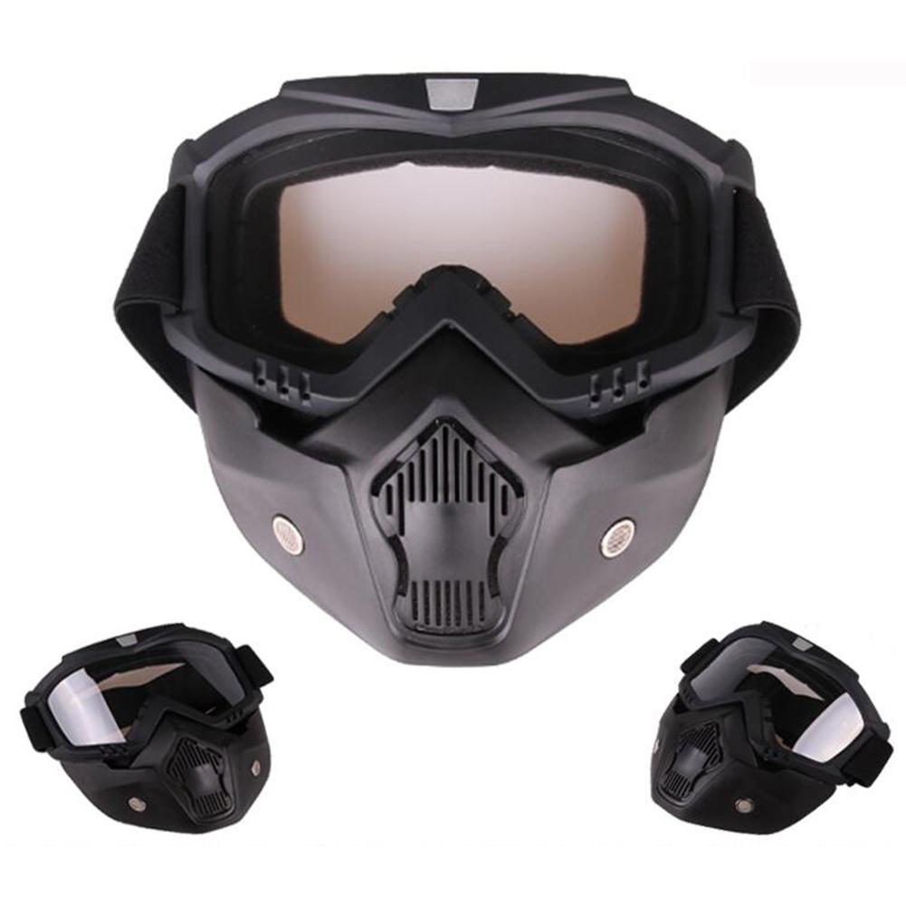Detachable Anti-fog Mask Goggles Helmet Goggles for Riding Ski Motorcycle