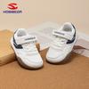 HOBIBEAR Kids' Retro German Training Shoes, Wide Fit, Velcro Mesh, Breathable, Casual Sneakers