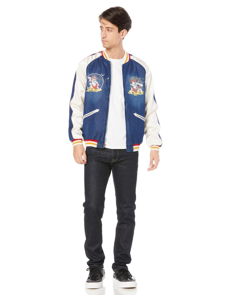 Jacket INDIGO NYLON SOUVENIR JACKET [Houston] Men's