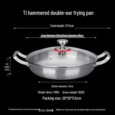 Wutuo Non-Stick Titanium Koekenpan Zonder Coating
