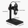 Adjustable 1600x Magnification 3 In 1 Usb Hd Desktop Electronic Digital Microscope Plastic Bracket 8 Led For Pc Phone