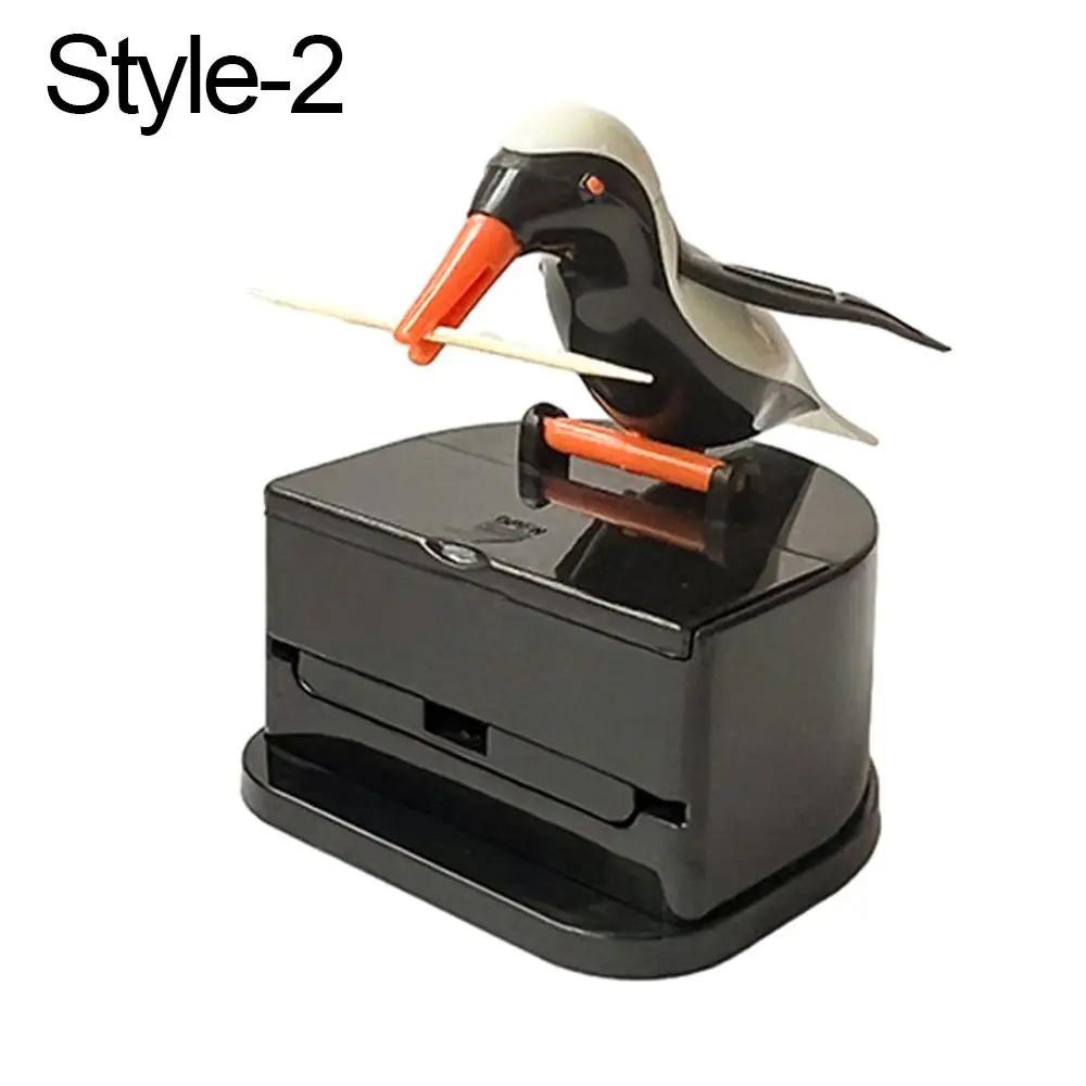 1Pz Dispenser Portastuzzicadenti Automatico a Forma di Colibrì dei Cartoni Animati, Scatola Dispenser in ABS, Decorazione per la Casa, Accessori da Cucina