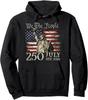 American 250th Anniversary USA Flag 4th of July Unisex Hooded Sweatshirt
