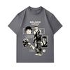 T-shirt Homme 100% Coton Col Rond Manches Courtes, Malachi Barton Rétro Vintage Impression Graphique Décontracté Confortable Quotidien pour 2025 Mode de Rue L