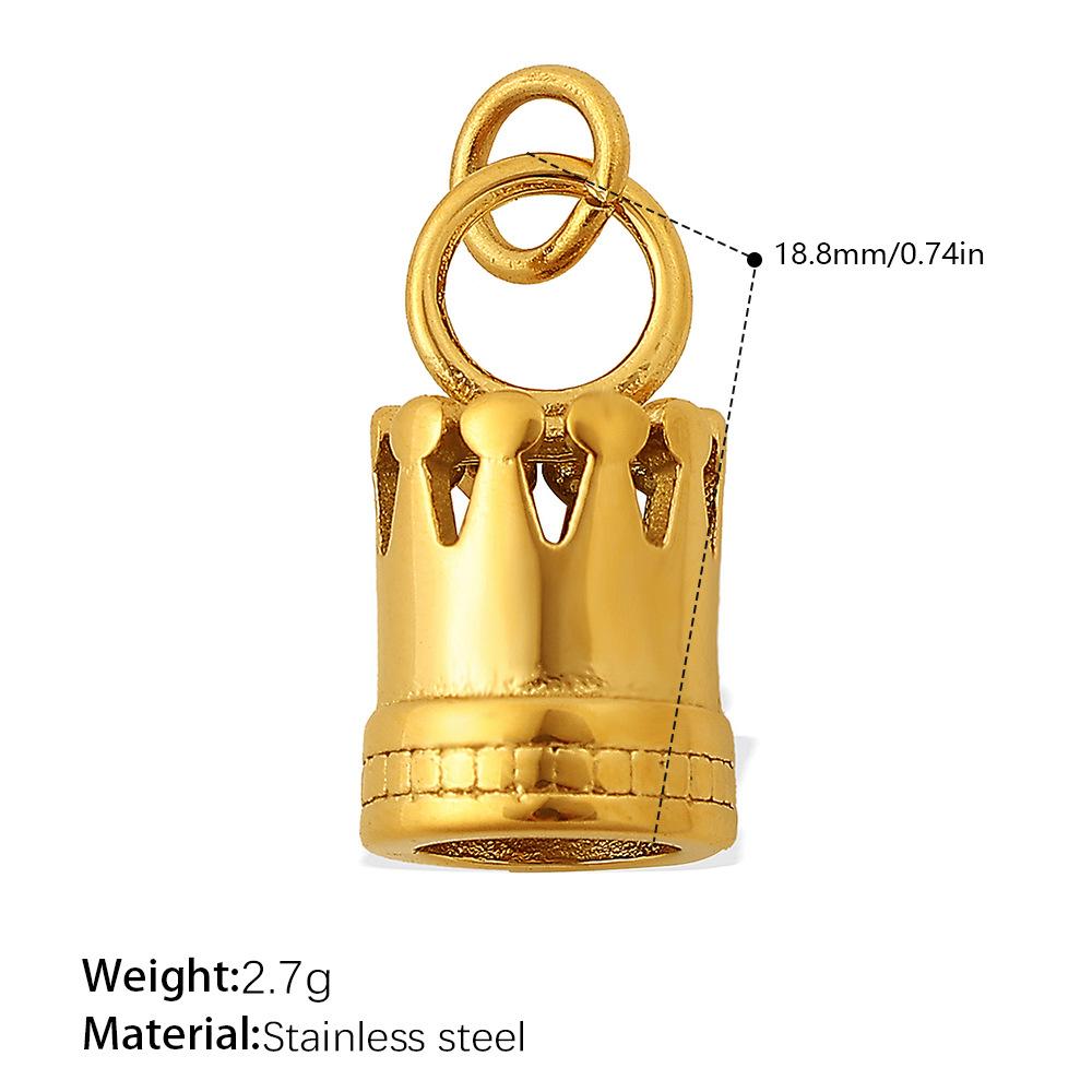 Ocean Wind Retro Diy Key Love Pendant Stainless Steel Gold-Plated Various Style Accessories