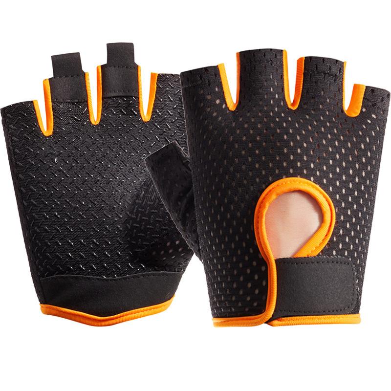 Fitness Half Finger Gloves for Men and Women Outdoor Wear Resistant Breathable Non Slip Hand Guard Bicycle Riding Sports Thin Gloves